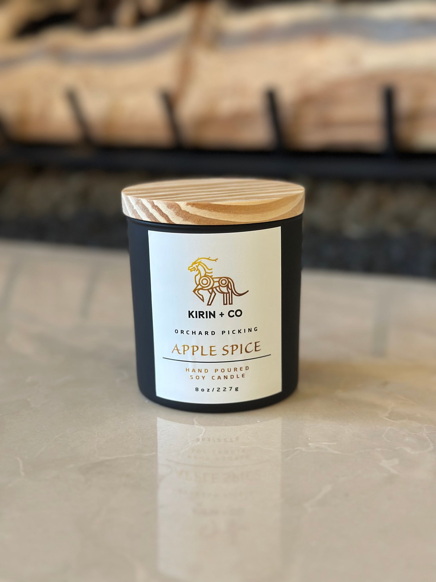 Apple Spice Maple Bourbon Soy Candle